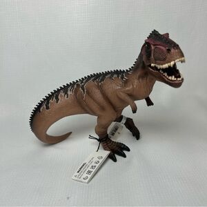 Schleich T-Rex Tyrannosaurus Dinosaur Figure D-73527 Moving Jaw brown dino